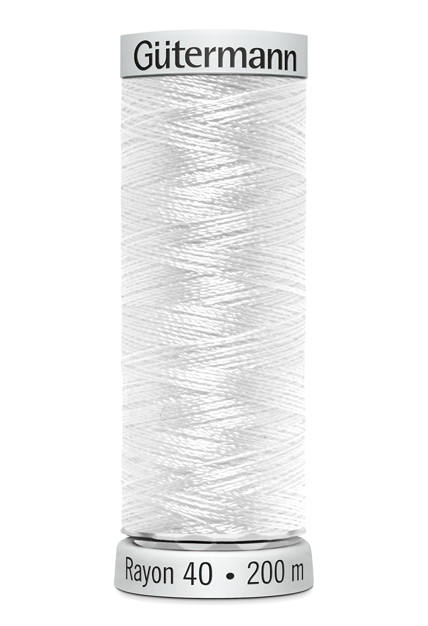 1001 - Klar Hvid Rayon 40 – 200 m