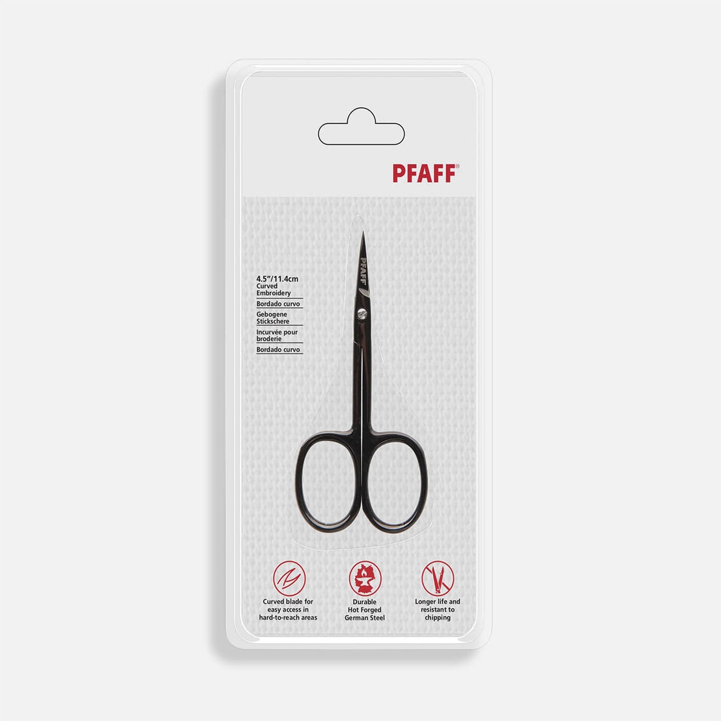 PFAFF Curved Embroidery Saks 3,5”