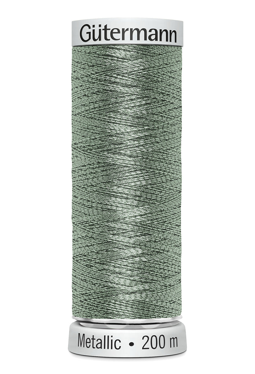 Gütermann SULKY Metallic, 200 m, farve 7053 – Grøn