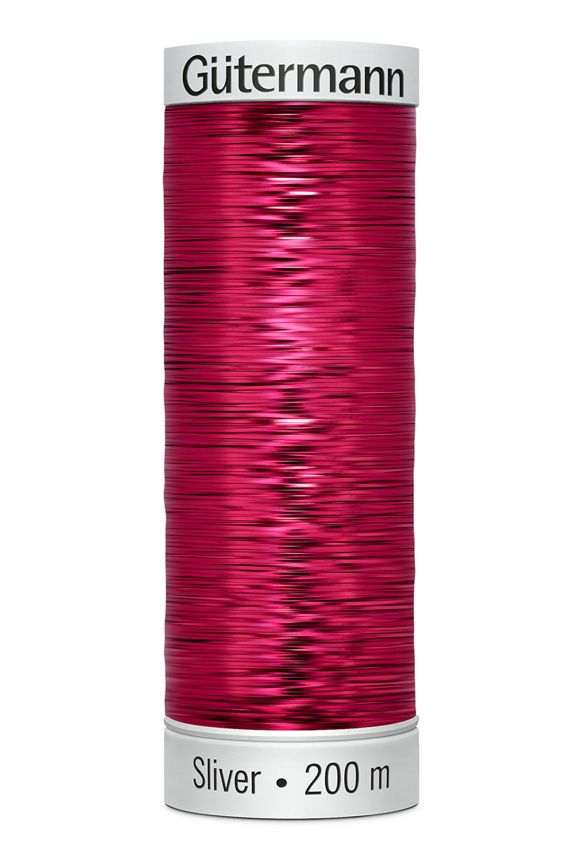 Gütermann SULKY Sliver 200 m – 8054 Karminrød