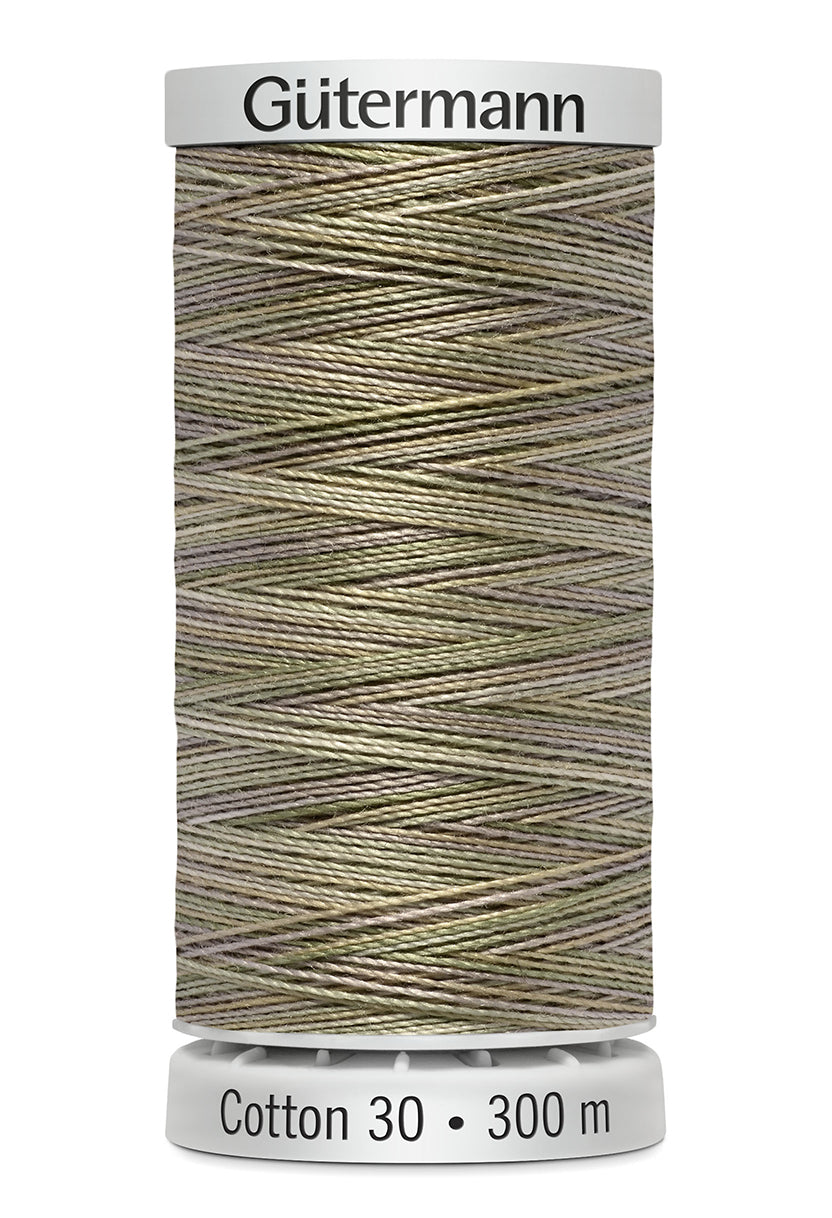 Gütermann SULKY Cotton 30, 300 m, farve 4023 – Beige/oliven multicolor