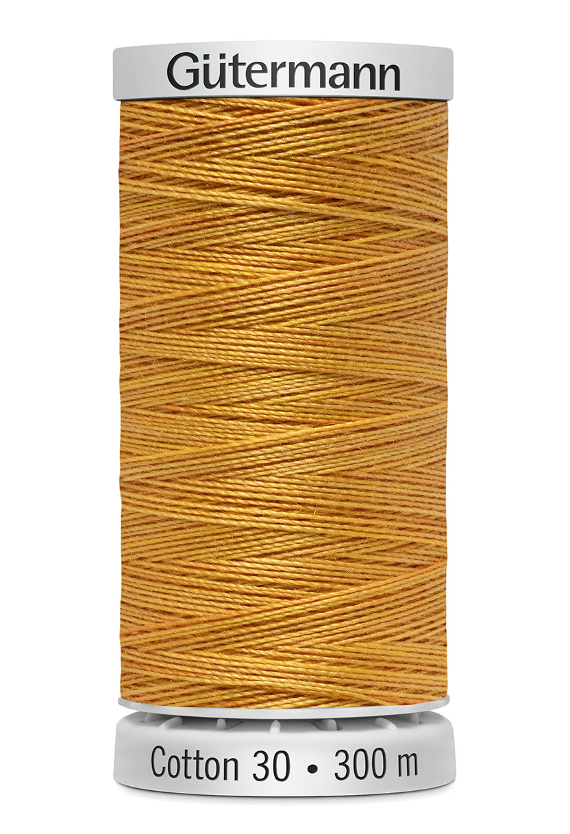 Gütermann SULKY Cotton 30, 300 m, farve 4059 – Gyldengul multicolor