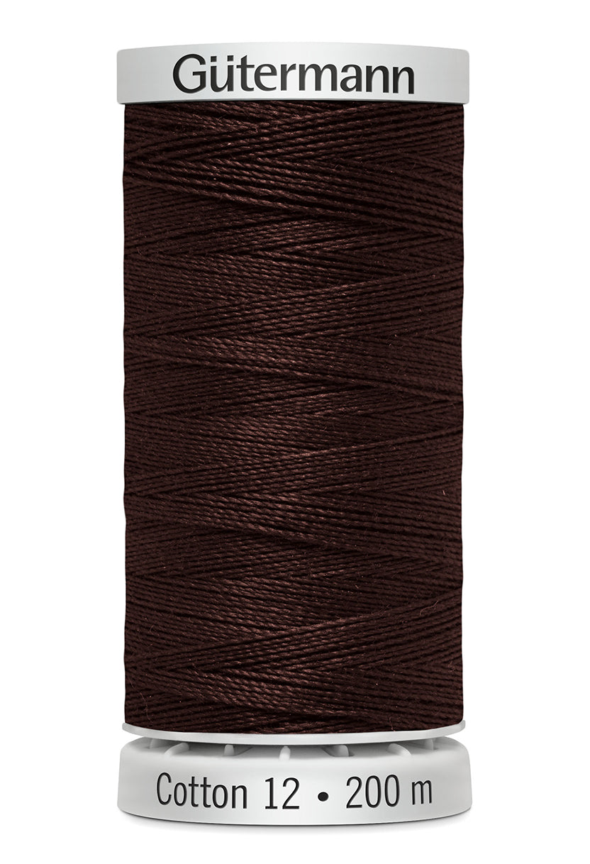 Gütermann SULKY Cotton 12, 200 m, farve 1130 – Brun