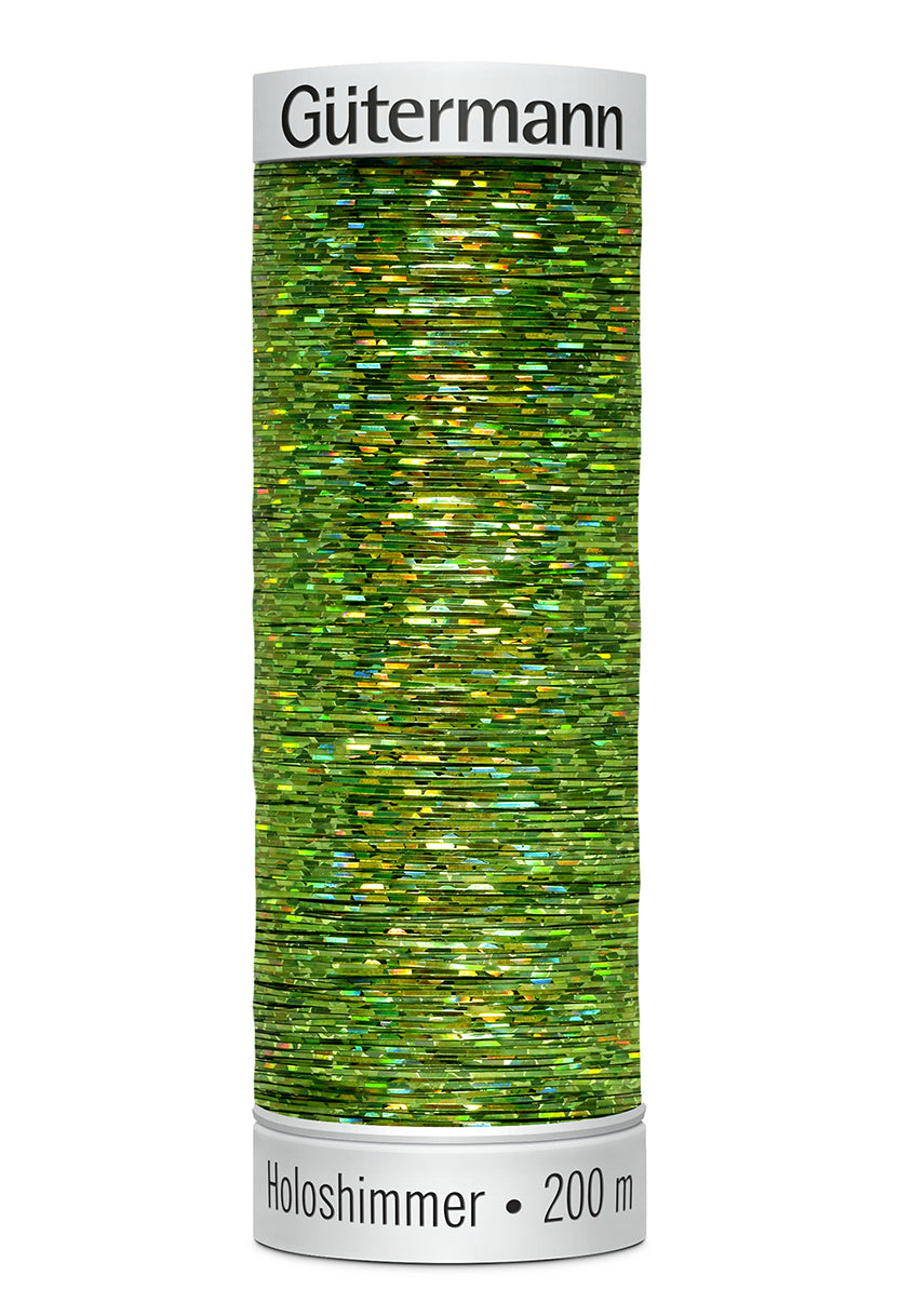 Gütermann SULKY Holoshimmer 200 m – 6032 Grøn holografisk