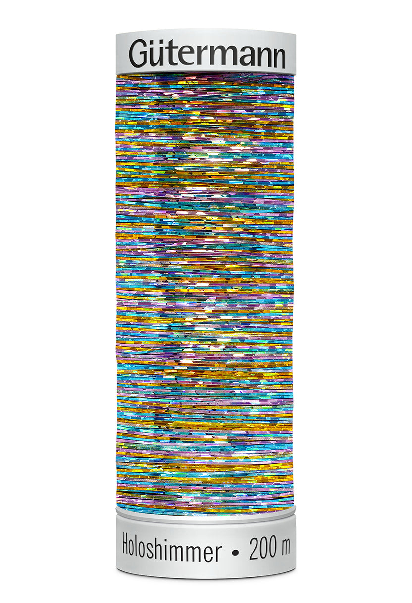 Gütermann SULKY Holoshimmer 200 m – 6046 Lys regnbue holografisk