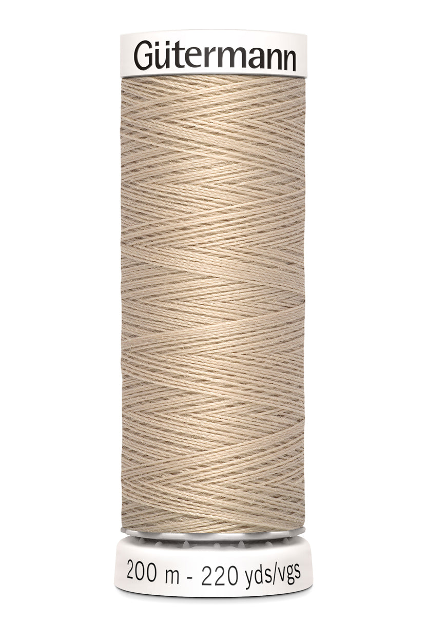 Gütermann alle stoffers sytråd, 200 m, farve 198 – Beige