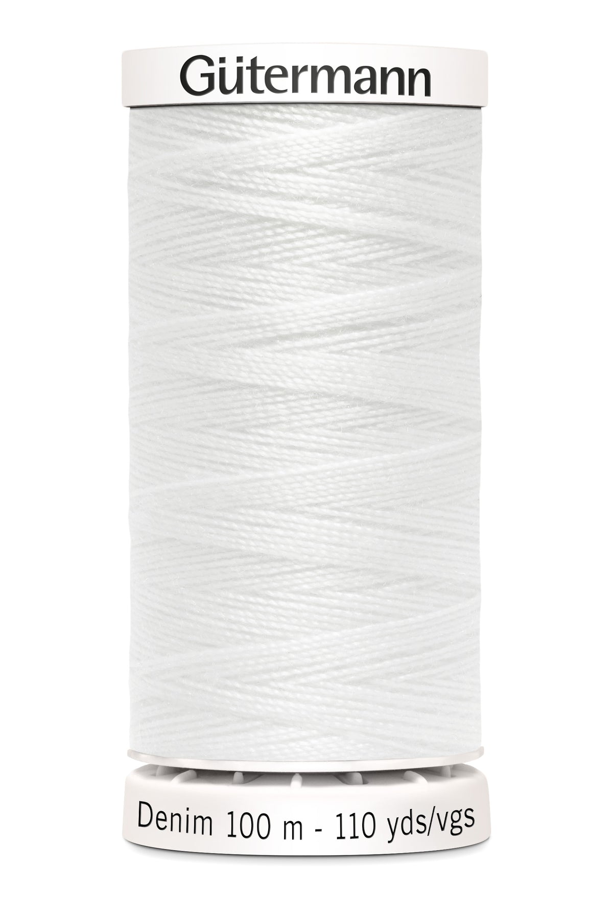 Gütermann Denim, 100 m, farve 1016 – Råhvid
