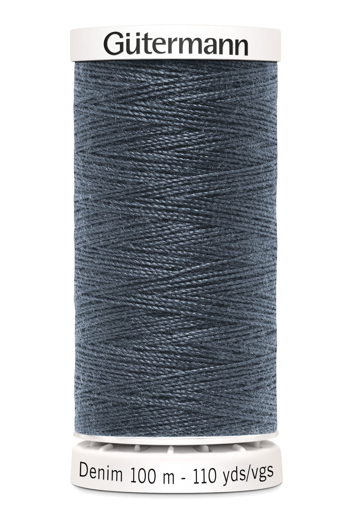 Gütermann Denim, 100 m, farve 9336 – Grafitgrå