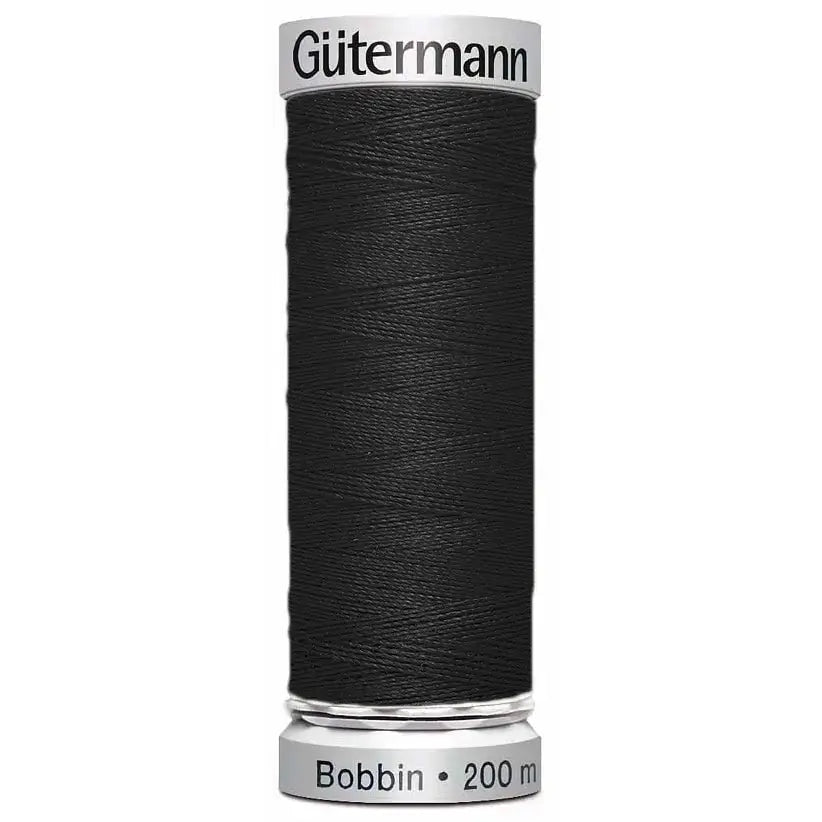 Gütermann Bobbin Undertråd 200M hvid/sort