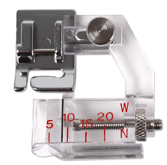 Brother F071 – Justerbar kantebåndsfod til perfekte afslutninger (5–20 mm)