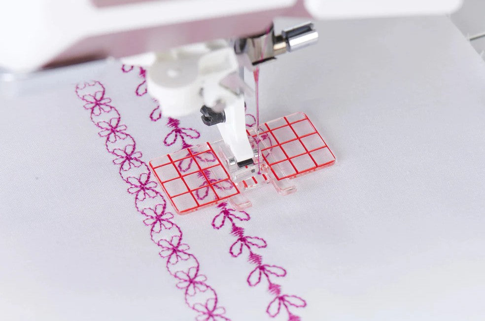 Trykfod med flere guidelinjer og vinger