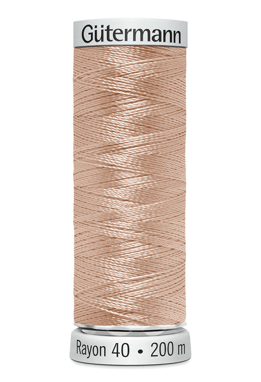 1017 - Pastel Fersken Rayon 40 – 200 m