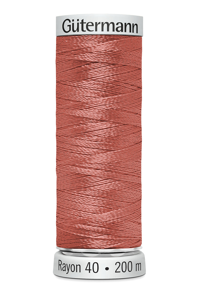 1020 - Mørk Fersken Rayon 40 – 200 m