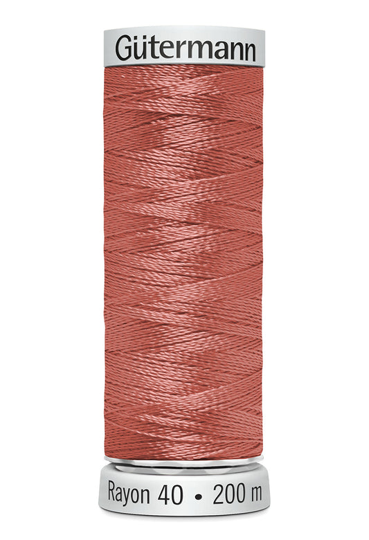 1020 - Mørk Fersken Rayon 40 – 200 m