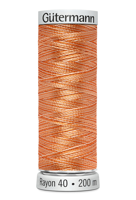 Gütermann SULKY Rayon 40 200 m – 2103 Orange multicolor