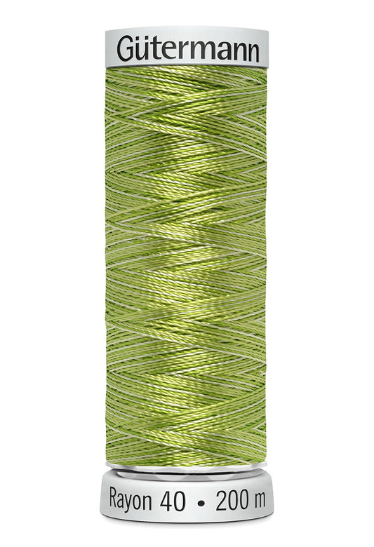 Gütermann SULKY Rayon 40 200 m – 2113 Limegrøn multicolor