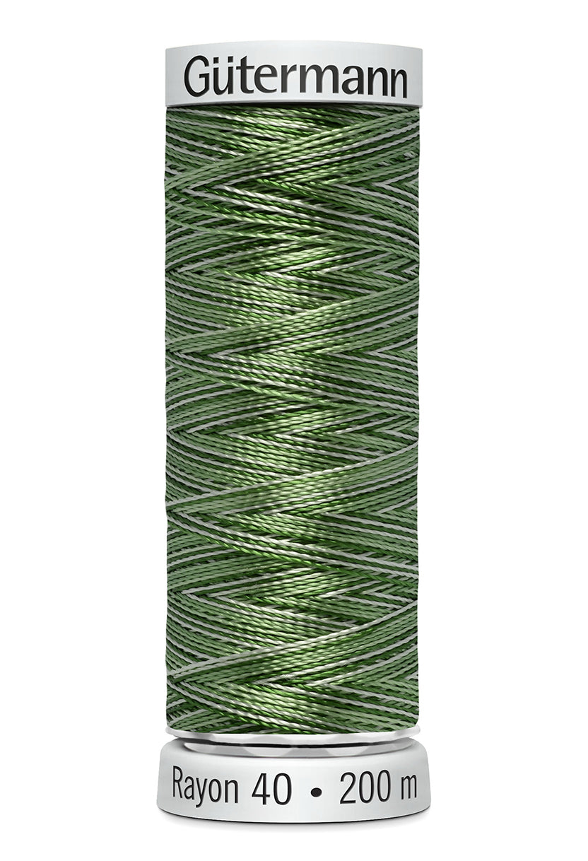 Gütermann SULKY Rayon 40 200 m – 2115 Skovgrøn multicolor