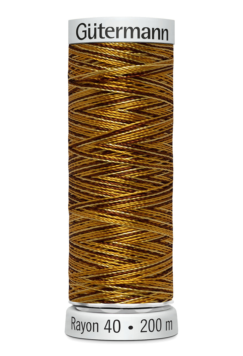 Gütermann SULKY Rayon 40 200 m – 2120 Brun multicolor