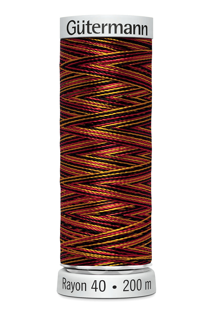 Gütermann SULKY Rayon 40 200 m – 2245 Rust/brun multicolor