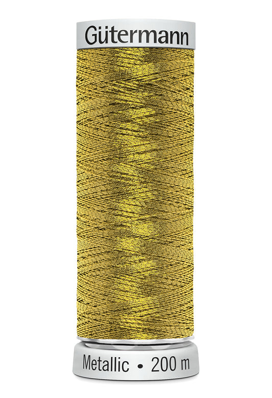 Gütermann SULKY Metallic, 200 m, farve 7007 – Guld