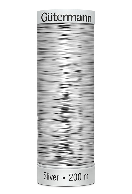 Gütermann SULKY Sliver 200 m – 8001 Sølv