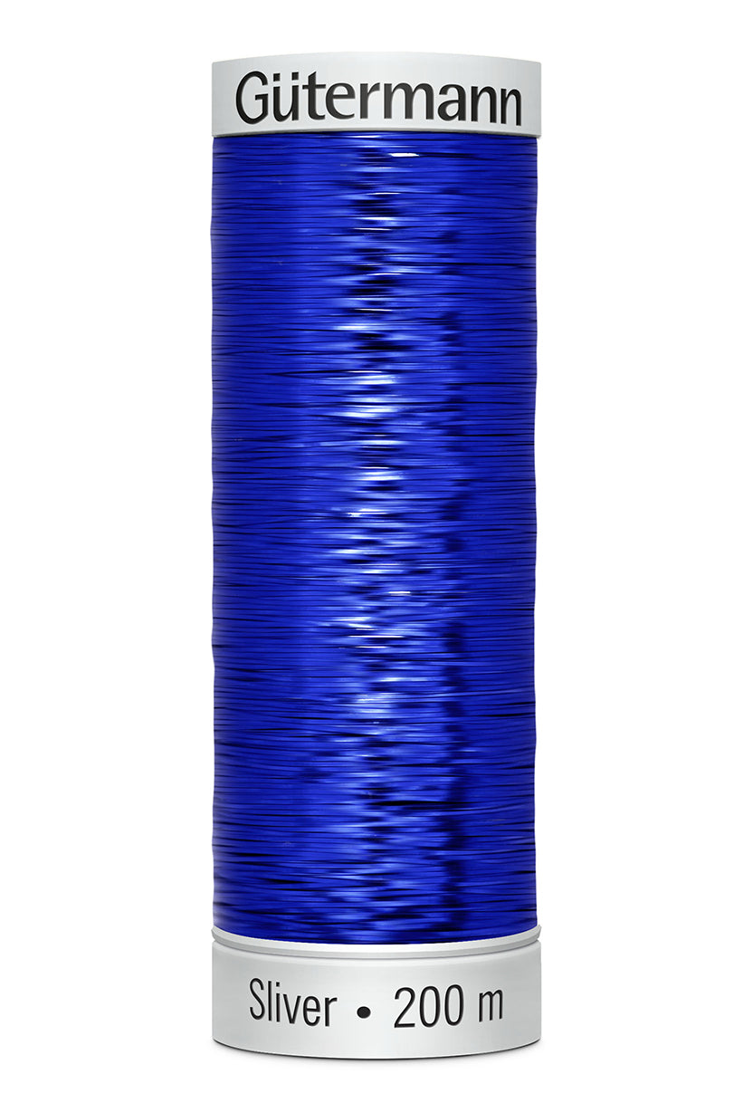 Gütermann SULKY Sliver 200 m – 8016 Mørkeblå