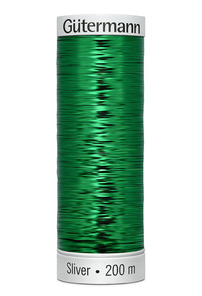 Gütermann SULKY Sliver 200 m – 8018 Smaragdgrøn