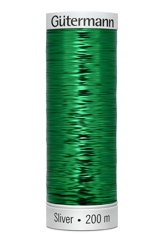 Gütermann SULKY Sliver 200 m – 8018 Smaragdgrøn