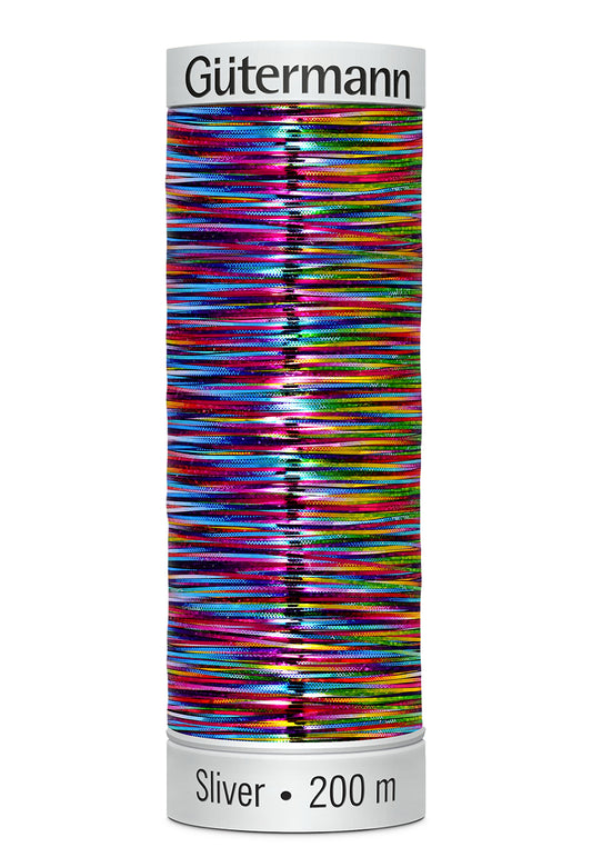 Gütermann SULKY Sliver 200 m – 8020 Regnbue multicolor