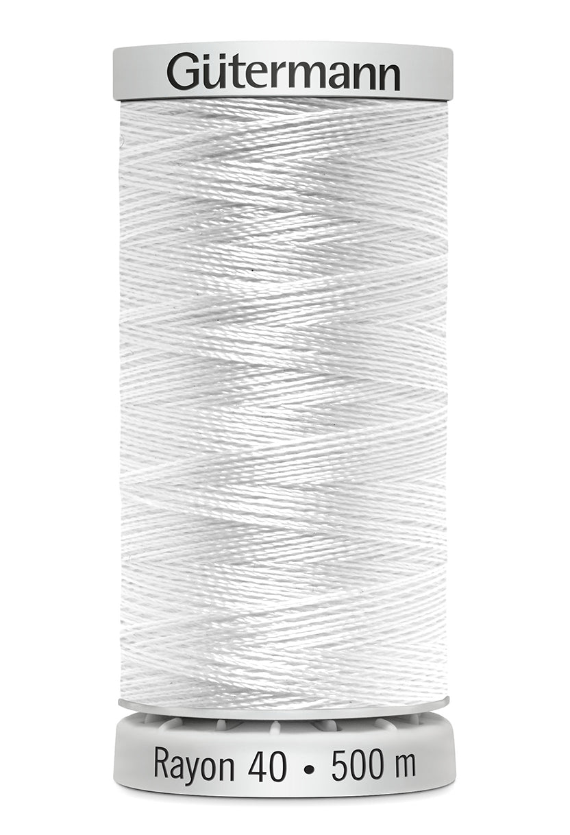 Gütermann Sulky Rayon 40 500 m farvekode 1001