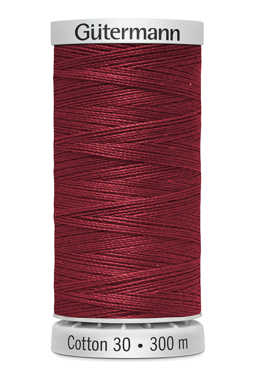 Gütermann SULKY Cotton 30, 300 m, farve 1035 – Mørk rød