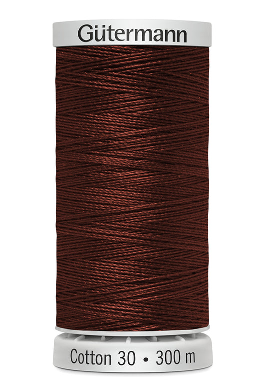 Gütermann SULKY Cotton 30, 300 m, farve 1058 – Rødbrun