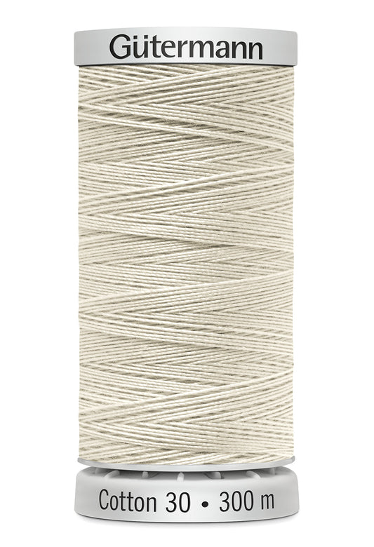 Gütermann SULKY Cotton 30, 300 m, farve 1071 – Naturhvid