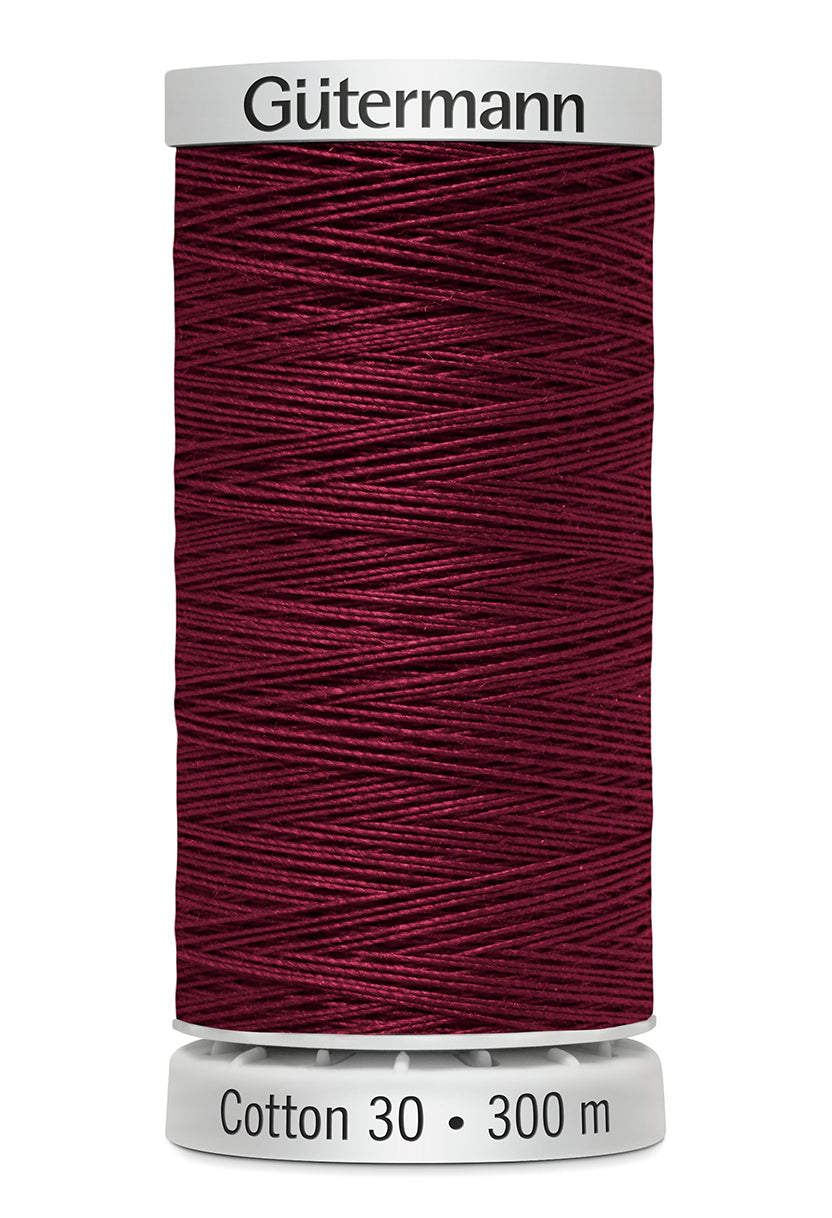 Gütermann SULKY Cotton 30, 300 m, farve 1169 – Mørk rød