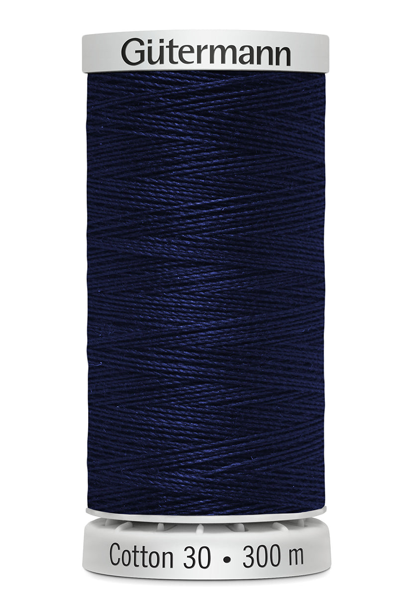 Gütermann SULKY Cotton 30, 300 m, farve 1197 – Marineblå