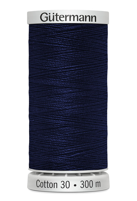 Gütermann SULKY Cotton 30, 300 m, farve 1197 – Marineblå