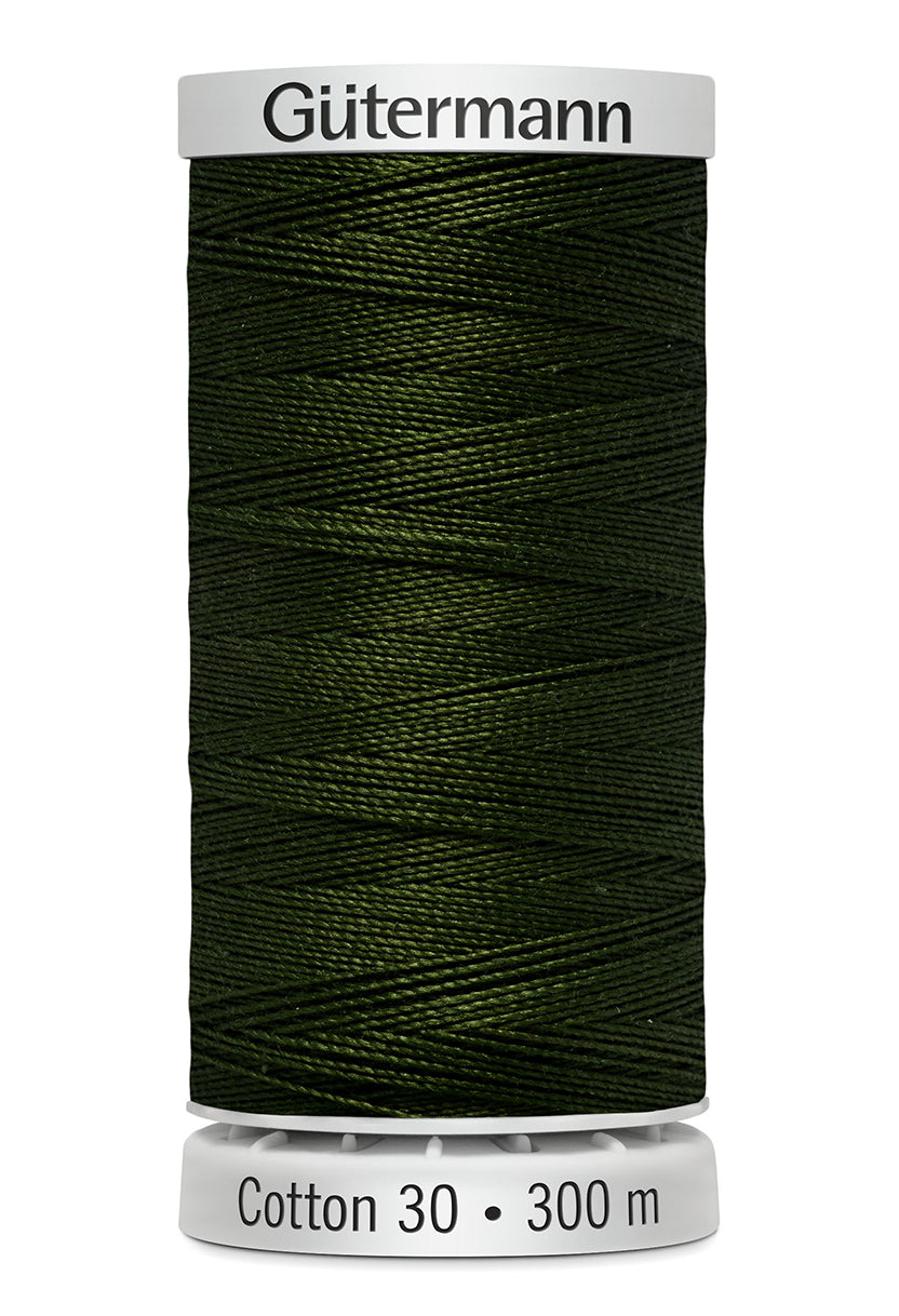 Gütermann SULKY Cotton 30, 300 m, farve 1271 – Mørkegrøn