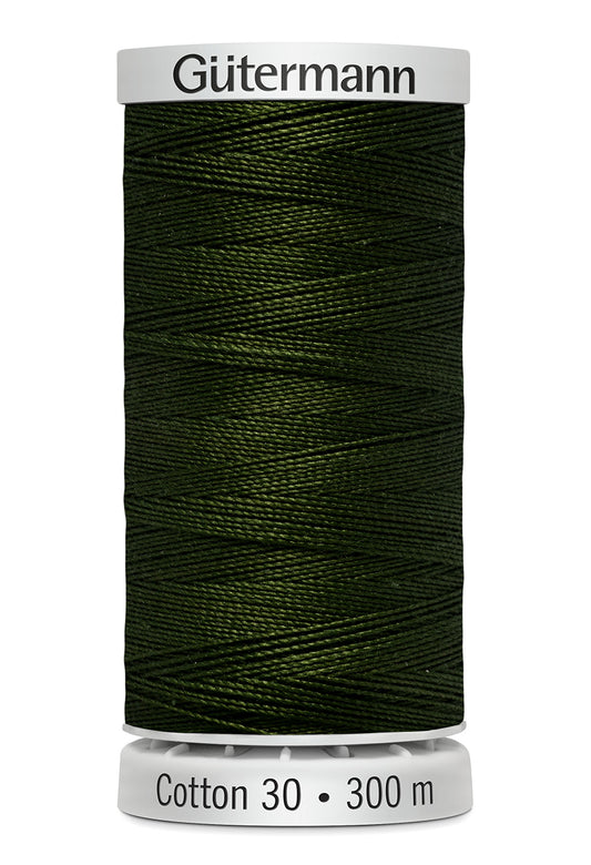 Gütermann SULKY Cotton 30, 300 m, farve 1271 – Mørkegrøn