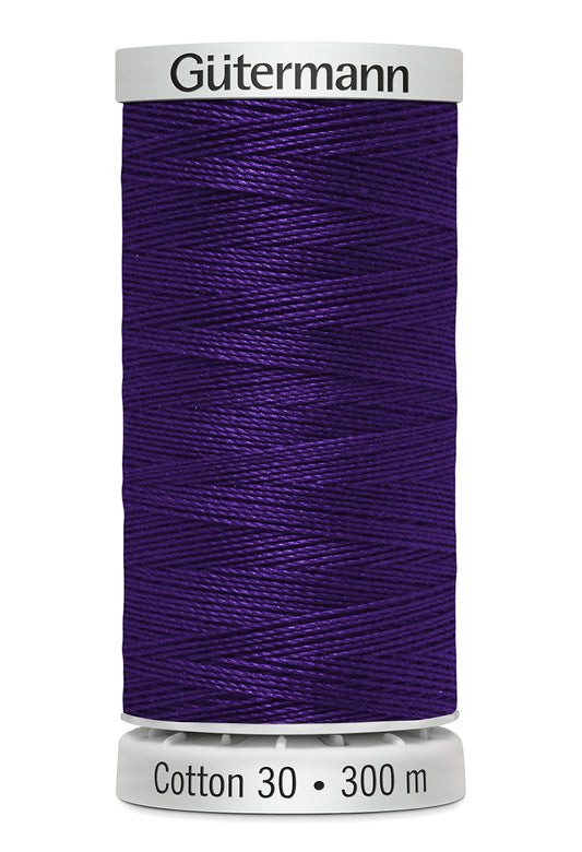 Gütermann SULKY Cotton 30, 300 m, farve 1299 – Mørk lilla