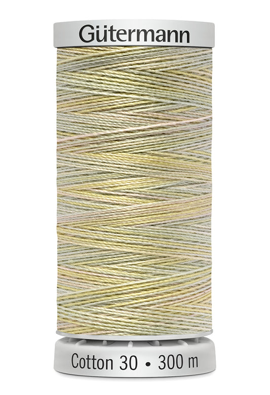 Gütermann SULKY Cotton 30, 300 m, farve 4012 – Pastel multicolor