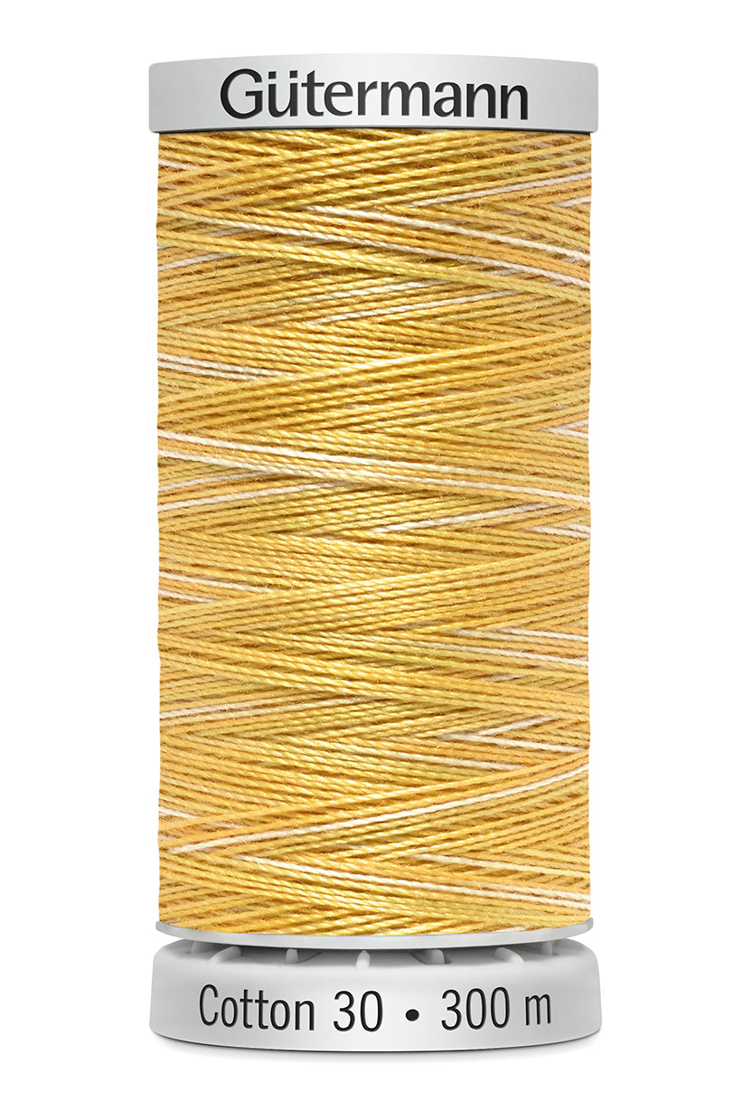 Gütermann SULKY Cotton 30, 300 m, farve 4057 – Creme/guld multicolor