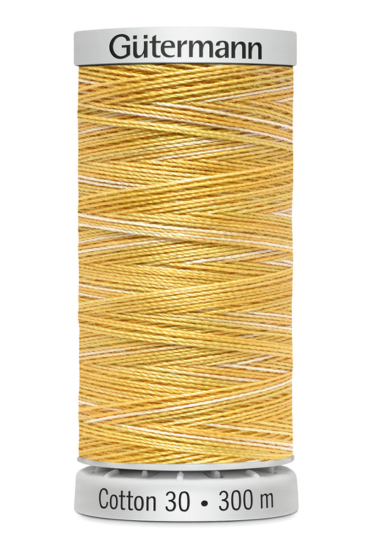 Gütermann SULKY Cotton 30, 300 m, farve 4057 – Creme/guld multicolor