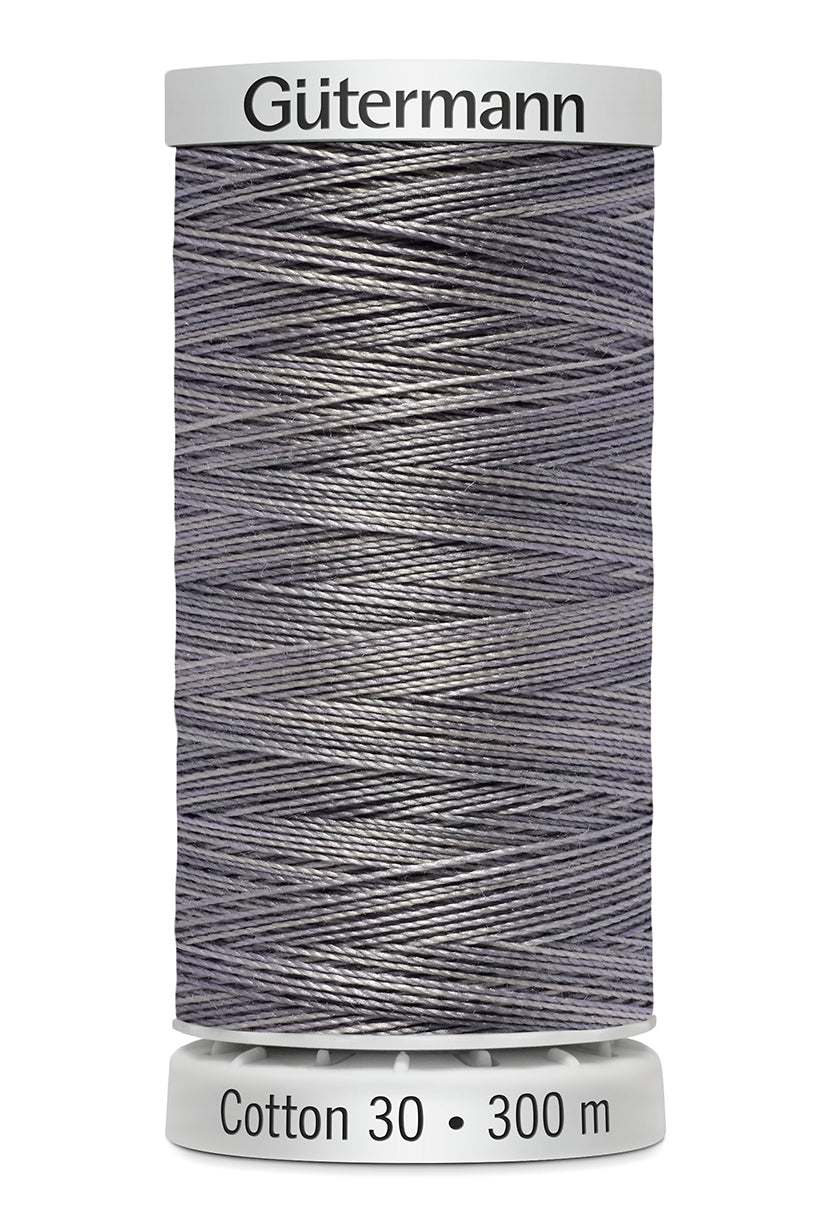 Gütermann SULKY Cotton 30, 300 m, farve 4094 – Grå multicolor