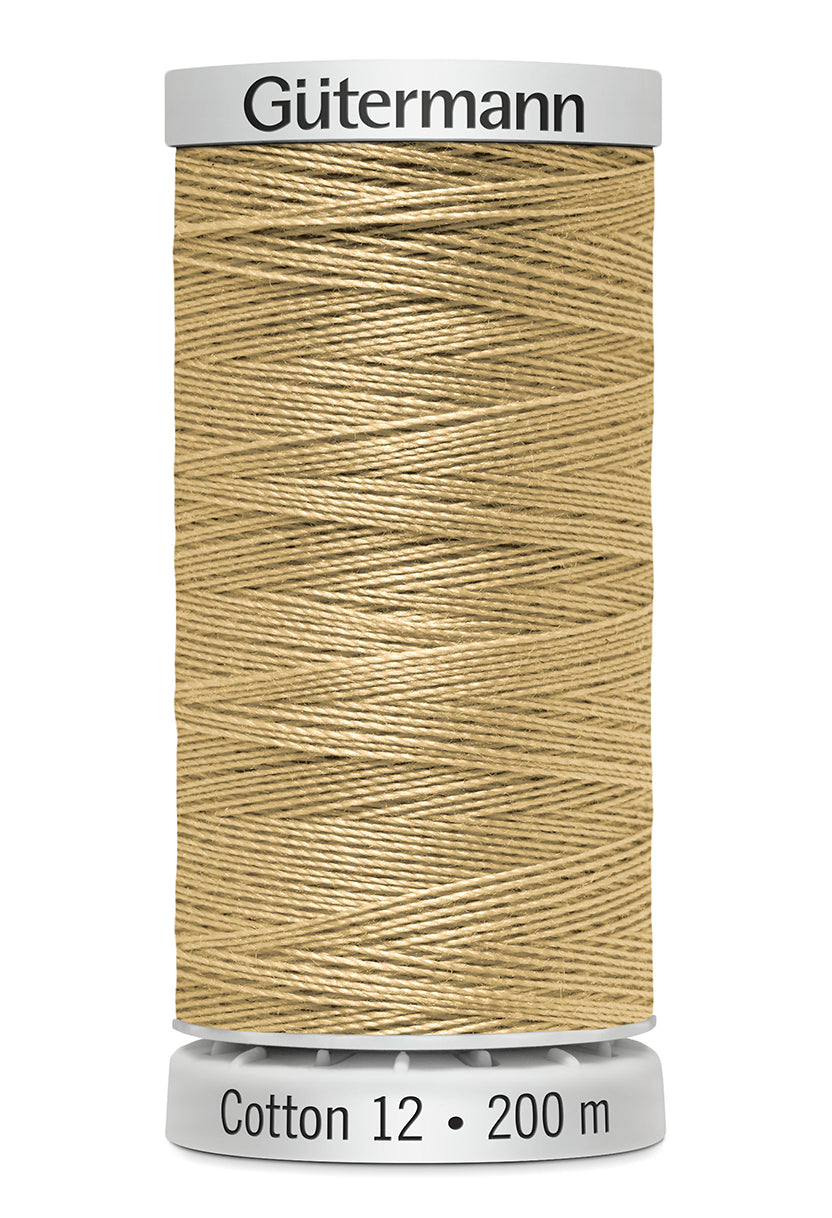 Gütermann SULKY Cotton 12, 200 m, farve 1070 – Gulbeige