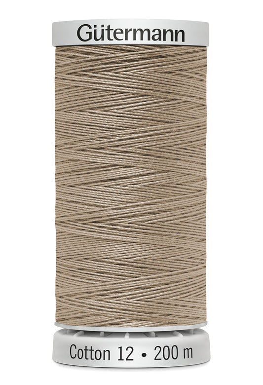 Gütermann SULKY Cotton 12, 200 m, farve 1149 – Beige