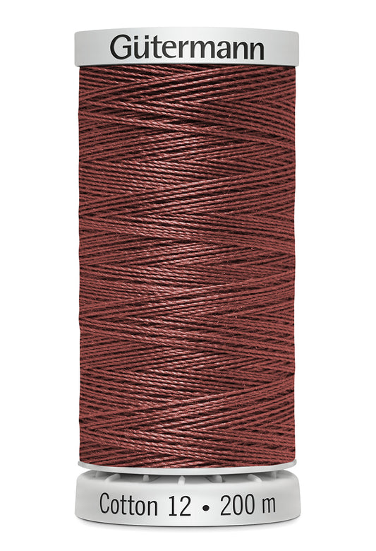 Gütermann SULKY Cotton 12, 200 m, farve 1190 – Mørk rosa