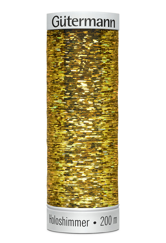 Gütermann SULKY Holoshimmer 200 m – 6007 Guld holografisk