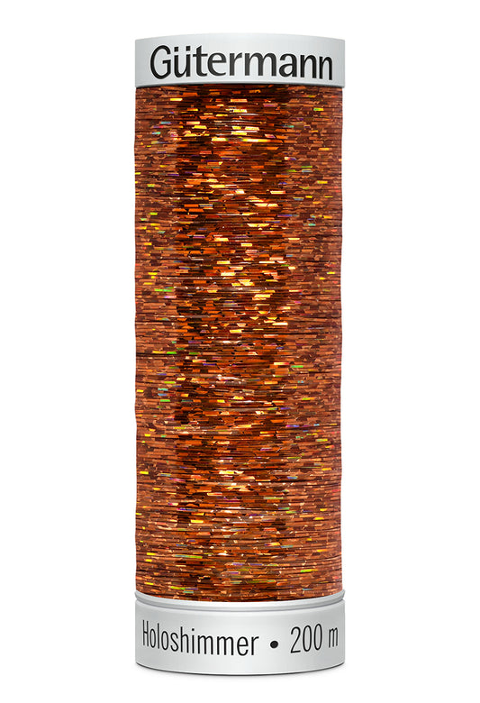 Gütermann SULKY Holoshimmer 200 m – 6011 Kobber holografisk