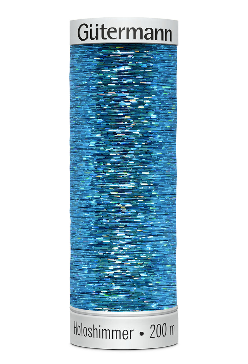 Gütermann SULKY Holoshimmer 200 m – 6030 Blå holografisk