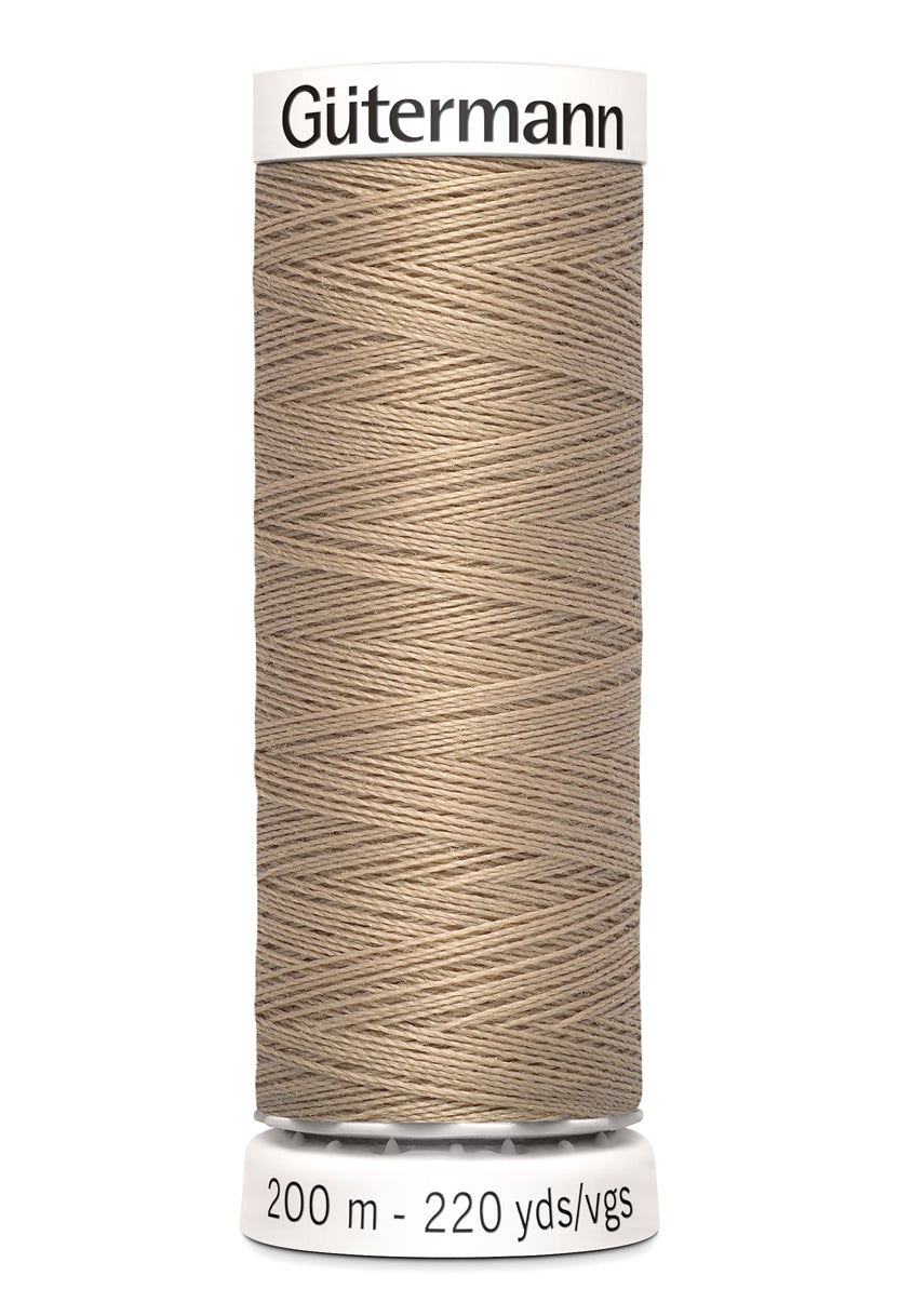 Gütermann alle stoffers sytråd, 200 m, farve 215 – Beige